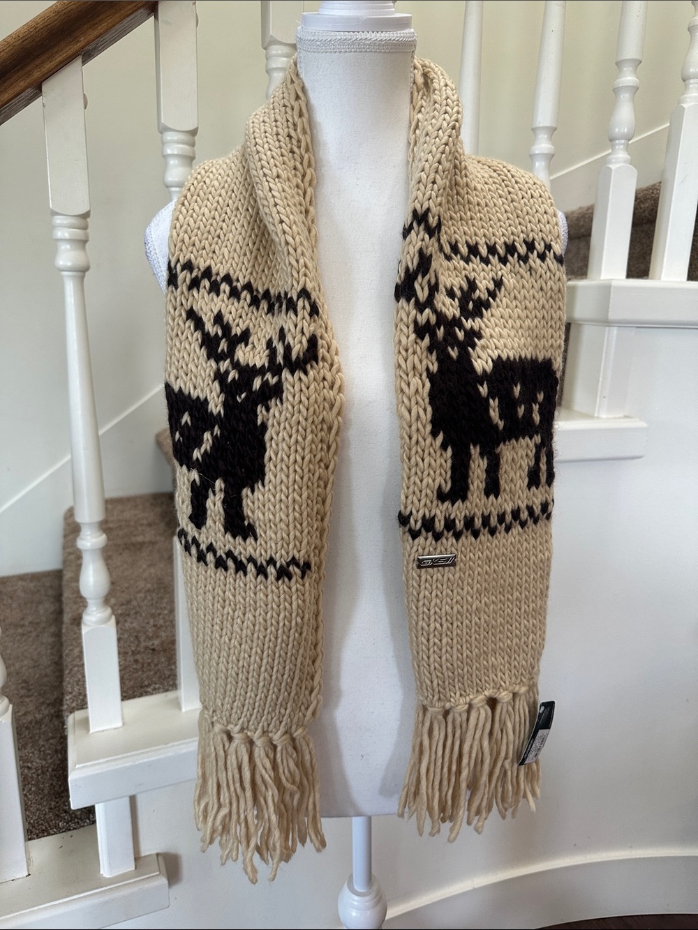 Nwt. Ganka part wool deer scarf. (Super soft)